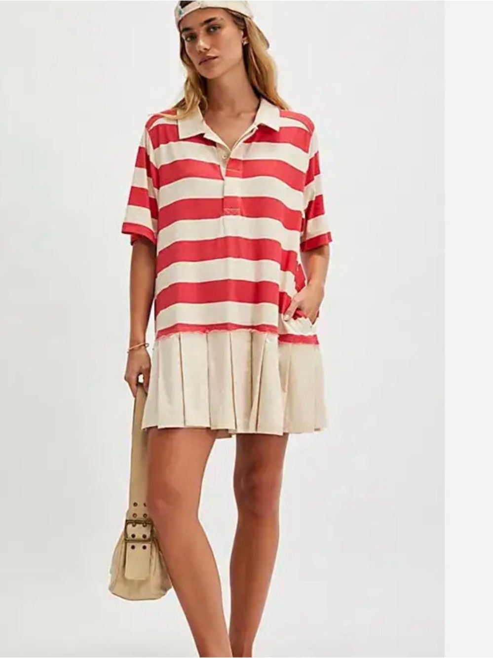 Free People Striped Polo dress XS